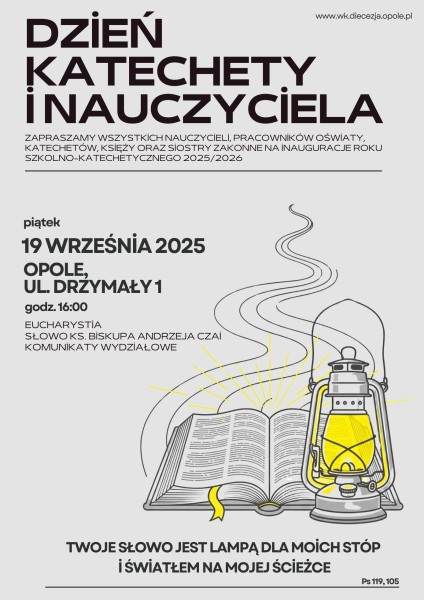 Dzień Katechety 2024 plakat nowy termin