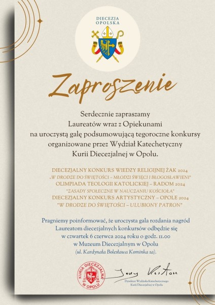 zaproszenie gala 2022 nowe